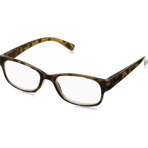 Sight Station Women's Heather Gold Tortoise Square Reading Glasses +1